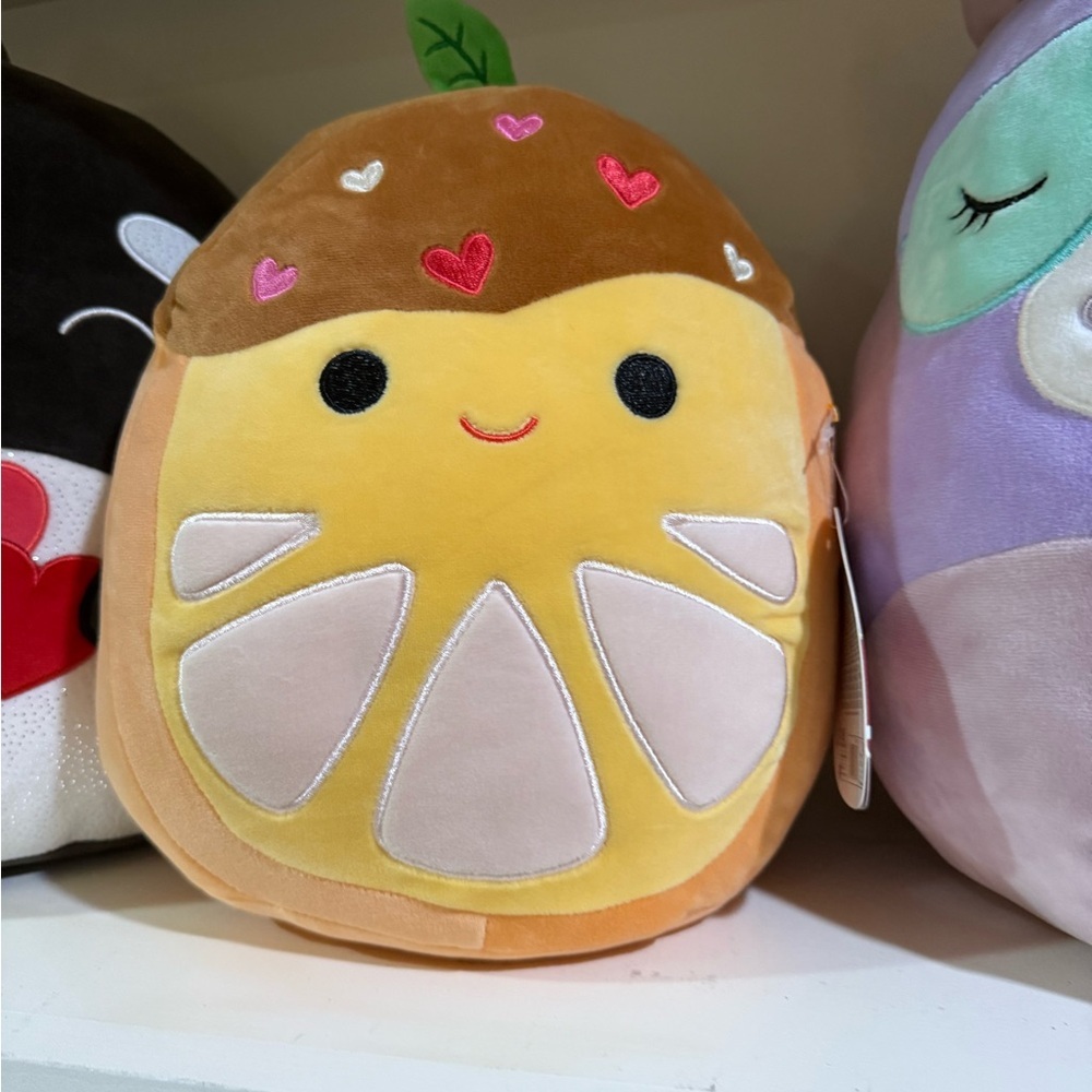 Squishmallow orange dipped in chocolate NEW